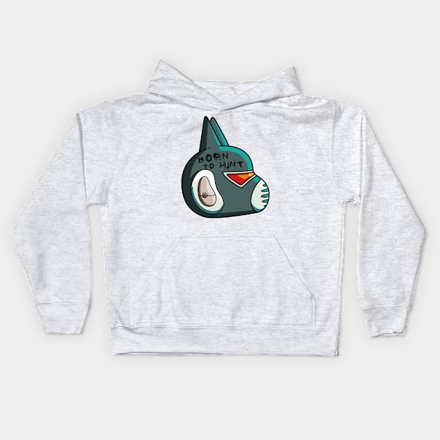 Final Space Avocato Born To Hunt Kids Hoodie by freeves